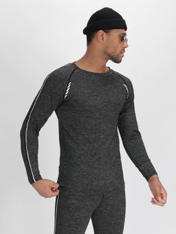 Комплект мужского термобелья без начеса темно-серого цвета 2214TC - FUYOUKAI фото 8