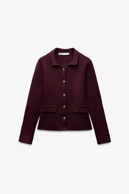 BUTTONED KNIT CARDIGAN - Zara фото 11