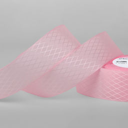 Цена за 2 шт. Лента декоративная Ромбы, 25 мм 9,1 0,5 м, цвет розовый
