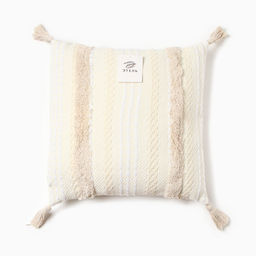 Наволочка декоративная Этель бохо Line 45х45 см, цвет бежевый, хлопок  фото 4