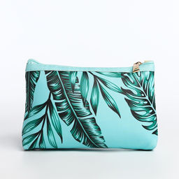 Набор косметичек 2 в 1 на молниях, цвет зелёный - Simaland фото 3