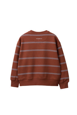 STRIPED SWEATSHIRT WITH SLOGAN - Zara фото 12