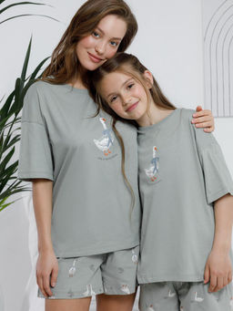 МП 1658-1/оливковый 5904 Н110 пижама для дев