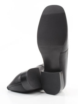 06-DLG03-1 BLACK Туфли женские (натуральная кожа)