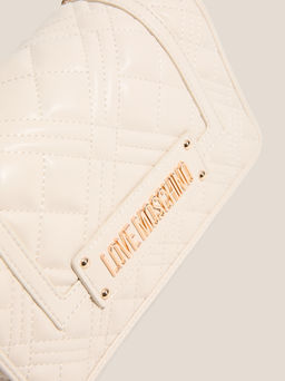 Женская сумка на плечо LOVE MOSCHINO QUILTED BAG Артикул 4561341, молочно-белый  фото 2