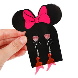 Серьги, набор украшений Минни Маус и Дино, розовые, золотой - Disney фото 8