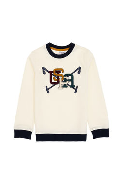 Erkek _ocuk Krem _nce Bisiklet Yaka Sweatshirt - U.s. polo assn фото 6