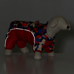 Комбинезон принтованный с замком на спине, размер 12 (ДС 28, ОГ 38, ОШ 27 см), красный - Simaland фото 10