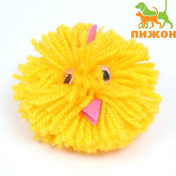 Игрушка для кошек Пушистый зверёк 5 см, микс цветов