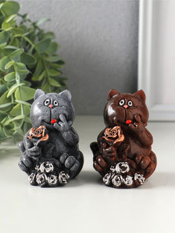 Фигурка «Кот с цветами», 7×5×6.5 см, МИКС