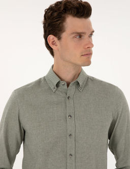 Ye_il Slim Fit Uzun Kollu G_mlek - Pierre cardin фото 2