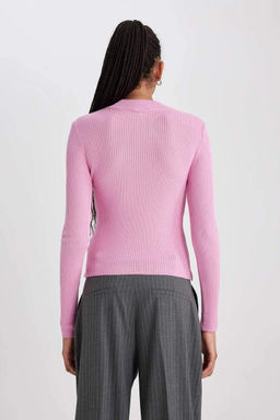 Свитер узкого кроя с полуводолазкой - Defacto фото 6