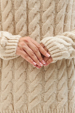 Женский свитер с косами оверсайз Happyfox