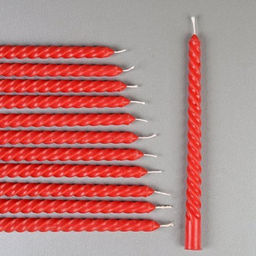 Свеча стержень 12 штук 20 см / GL-12R /уп 72/красные - Галеонтрейд фото 3