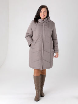 23422 Пальто серо-коричневый