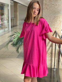 Платье с волнами ПЛОТНЫЙ ХЛОПОК