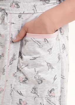 CLE LX15-1171 Халат жен. меланж св.серый/т.серый - Clever wear фото 9