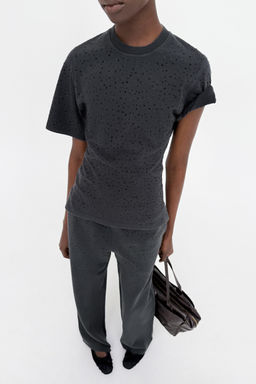 SHINY SHORT SLEEVE T-SHIRT - Zara фото 13