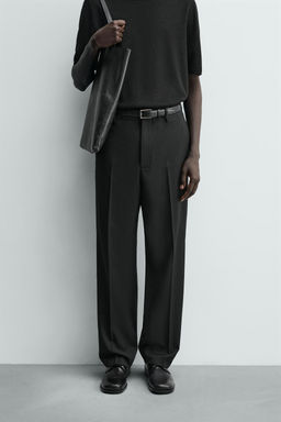 PANTAL?N STRAIGHT FIT CONFORT / Negro - Zara фото 2