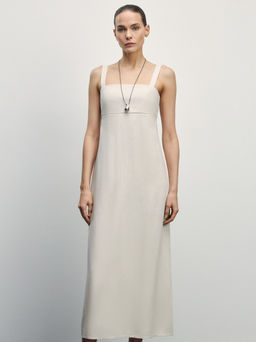 Платье миди изо льна / Zarina