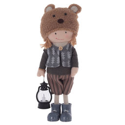 Игрушка набивная с подсветкой "Мальчик/Девочка", L13 W9 H37 см, 2в.