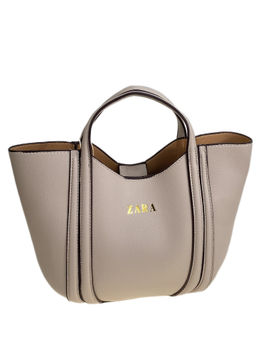 Женская сумка из искусственной кожи, цвет молочный