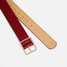 Ремень женский, ширина 4 см, пряжка металл, цвет тёмно-красный - Simaland фото 2