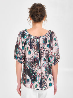 Блуза с открытыми плечами - Marchello marchellini фото 11