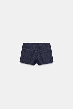 SHORTS DENIM TRF TIRO MEDIO / ?ndigo oscuro - Zara фото 5