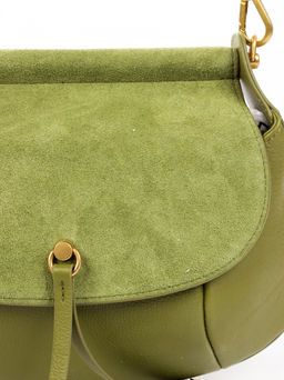 LACCOMA сумка АМ2080-С-зеленый натуральная кожа хлопок