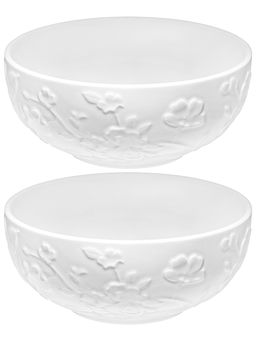 Набор 2 салатников 600 мл 15*15*6,5 см Цветущая сакура, фарфор - Elan gallery фото 4