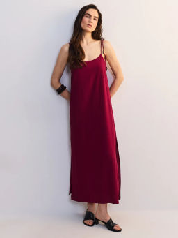 Сарафан изо льна с декоративными бусинами ZR2605012903-91 / Zarina