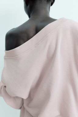 Sudadera off-the-shoulder - H&m фото 3