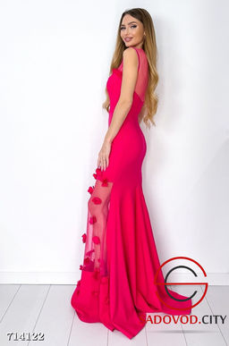 Платье рыбка длинное вечернее - Bruno фото 5