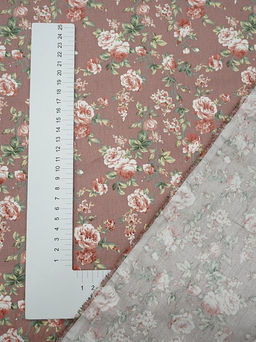 Сатин Эбби цв.винтажный пыльно-розовый, ш.1.6м, хлопок-100%, 110гр/м.кв - Купава фото 4