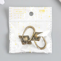 Цена за 2 шт. Ручка-молоточек для шкатулки металл Петля бронза 3,6х2,8 см - Арт узор фото 4