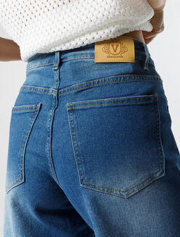 VILATTE / Джинсовые эластичные шорты  фото 3