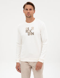Ekru Regular Fit Sweatshirt - Pierre cardin фото 3