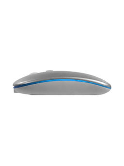 Мышь MB-2.4 беспроводная, оптическая, подсветка, 800-1600 dpi, USB, Bluetooth, серебристая