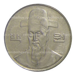 Монета 100 вон 2002 года Южная Корея