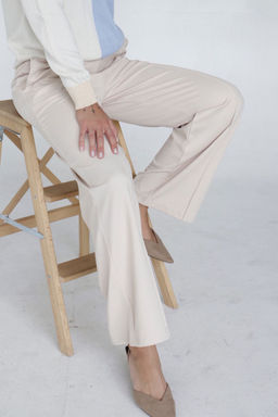 10434 Брюки базовые айвори - Martichelli фото 11