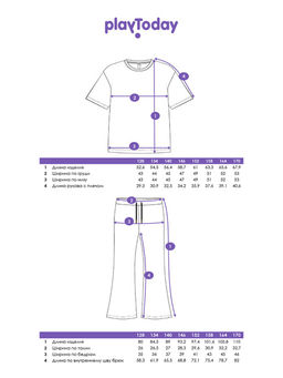 PlayToday / Комплект для девочки: футболка, брюки фото 6