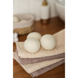 Шарики для стирки и сушки белья, набор 6 шт., натуральная шерсть