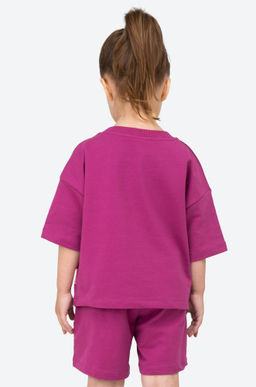 Костюм оверсайз из футера двухнитки для девочки Bonito  фото 4