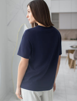 Футболка с принтом свободная из премиального 100% хлопка