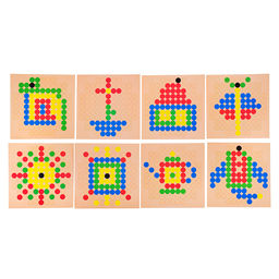 Мозаика деревянная Веселые столбики 101 эл - Десятое королевство фото 4