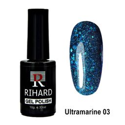 Rihard Gel Polish Ultramarine 03 Гель-лак "Ультрамарин", 10 мл