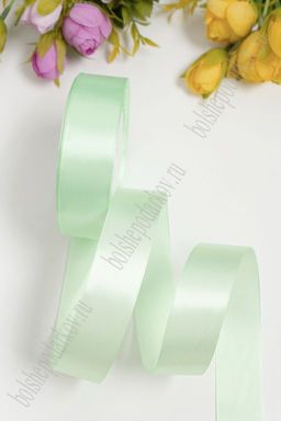 Лента атласная 2,5 см*25 ярд (SF-1357) мятный №050