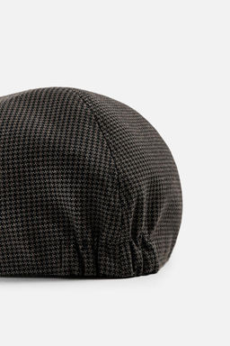 HOUNDSTOOTH TEXTURED BERET - Zara фото 3