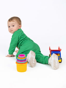 Комплект ясельный зеленый мишка КМ-1413 (80, 52)